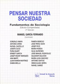 portada Pensar Nuestra Sociedad Fundamentos de Sociologia (in Spanish)