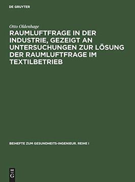 portada Raumluftfrage in der Industrie, Gezeigt an Untersuchungen zur Lösung der Raumluftfrage im Textilbetrieb 