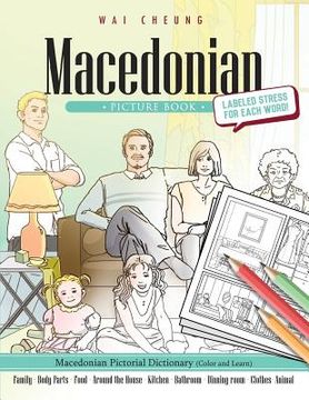 portada Macedonian Picture Book: Macedonian Pictorial Dictionary (Color and Learn)