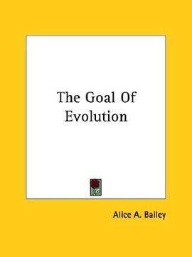 portada the goal of evolution
