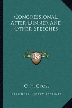 portada congressional, after dinner and other speeches (en Inglés)