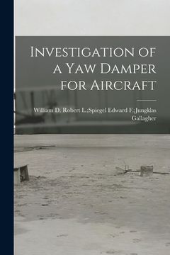 portada Investigation of a Yaw Damper for Aircraft (en Inglés)
