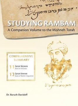portada Studying Rambam. A Companion Volume to the Mishneh Torah.: Comprehensive Summary Volume 7. (in English)