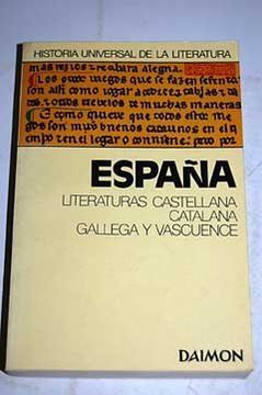 portada España. Literaturas castellana, catalana, gallega y vascuence