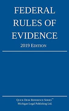 portada Federal Rules of Evidence; 2019 Edition: With Internal Cross-References 