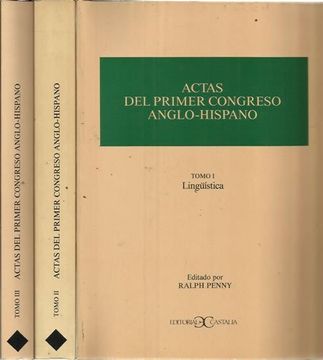 portada Actas congreso anglo-hispano,1 (in Spanish)