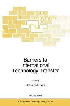 portada barriers to international technology transfer (en Inglés)