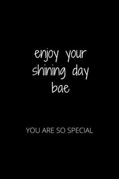 portada Enjoy Your Shining Day Bae: You Are So Special (in English)