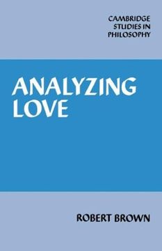 portada Analyzing Love Hardback (Cambridge Studies in Philosophy) (en Inglés)