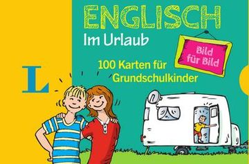 portada Langenscheidt Englisch Bild für Bild im Urlaub - für Sprachanfänger: 100 Karten für Grundschulkinder