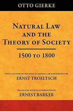 portada natural law and the theory of society 1500 to 1800 (in English)