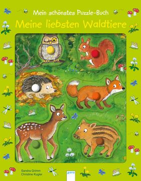 portada Mein Schönstes Puzzle-Buch. Meine Liebsten Waldtiere (en Alemán)