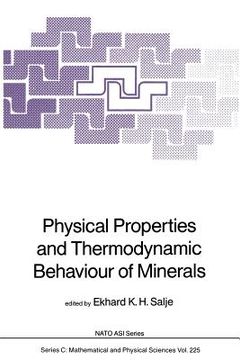 portada Physical Properties and Thermodynamic Behaviour of Minerals (en Inglés)