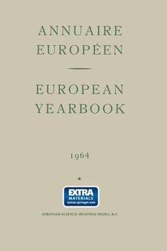 portada Annuaire Européen Vol. XII European Yearbook (en Inglés)