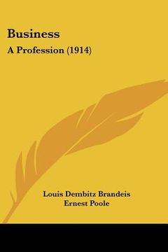 portada business: a profession (1914)