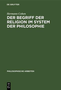 portada Der Begriff der Religion im System der Philosophie (in German)