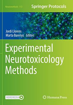 portada Experimental Neurotoxicology Methods (Neuromethods, 172) (en Inglés)