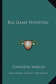 portada big game hunting (en Inglés)