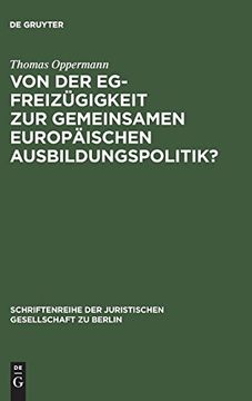 portada Von der Eg-Freizügigkeit zur Gemeinsamen Europäischen Ausbildungspolitik? (in German)