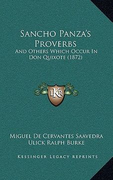 portada sancho panza's proverbs: and others which occur in don quixote (1872) (en Inglés)