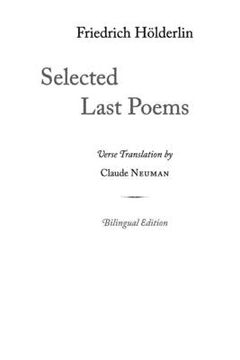 portada Selected Last Poems (in English)