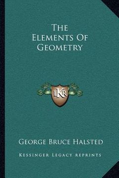 portada the elements of geometry (en Inglés)