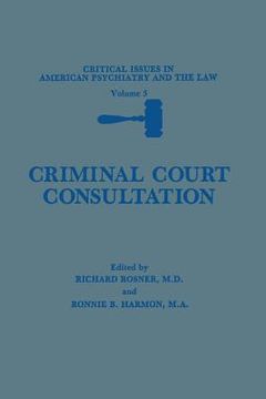 portada Criminal Court Consultation (en Inglés)