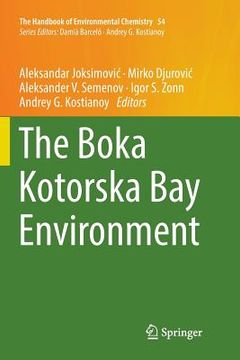 portada The Boka Kotorska Bay Environment (en Inglés)