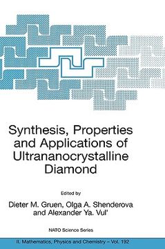 portada synthesis, properties and applications of ultrananocrystalline diamond: proceedings of the nato arw on synthesis, properties and applications of ultra