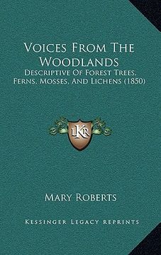 portada voices from the woodlands: descriptive of forest trees, ferns, mosses, and lichens (1850) (en Inglés)