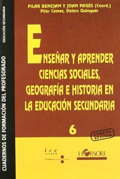 portada Enseñar y Aprender Ciencias Sociales, Geografia e Historia en la Educacion Secun (in Spanish)