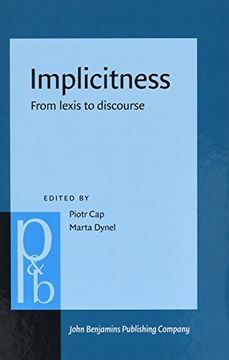portada Implicitness: From lexis to discourse (Pragmatics & Beyond New Series)