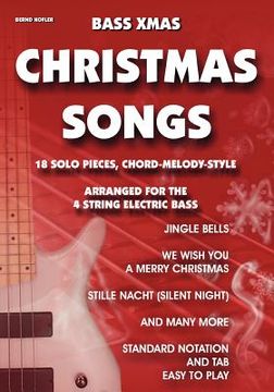 portada Bass Xmas Christmas Songs: 18 Solo Pieces, Chord Melody Style (in German)