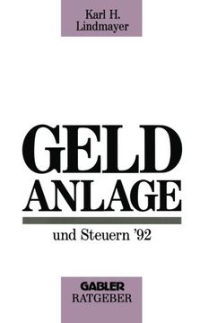 portada Geldanlage und Steuern ’92 (Gabler Geldanlage u. Steuern) (German Edition)