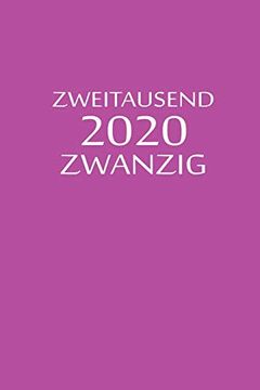 portada Zweitausend Zwanzig 2020: Taschenkalender 2020 a5 Lila (en Alemán)