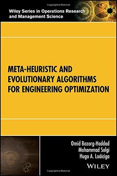 portada Meta-Heuristic and Evolutionary Algorithms for Engineering Optimization (en Inglés)