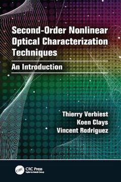 portada Second-Order Nonlinear Optical Characterization Techniques: An Introduction (en Inglés)