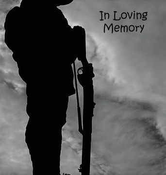 portada Soldier at War, Fighting, Hero, In Loving Memory Funeral Guest Book, Wake, Loss, Memorial Service, Love, Condolence Book, Funeral Home, Combat, Church 