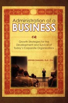 portada the administration of a business (en Inglés)