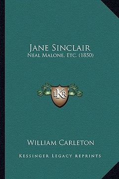 portada jane sinclair: neal malone, etc. (1850) (en Inglés)