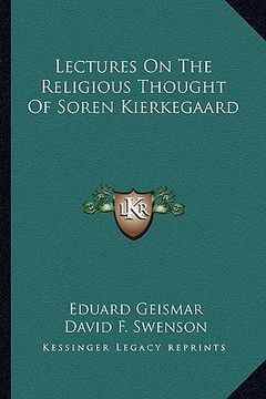 portada lectures on the religious thought of soren kierkegaard (en Inglés)