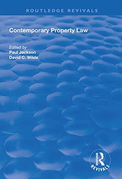 portada Contemporary Property Law (en Inglés)