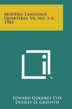 portada Modern Language Quarterly, V6, No. 1-4, 1945 (en Inglés)