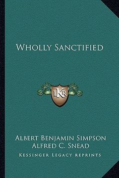 portada wholly sanctified (en Inglés)