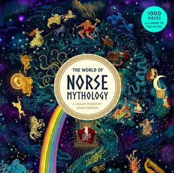 portada Laurence King the World of Norse Mythology 1000 Piece Puzzle: A Puzzle by Adam Simpson (en Inglés)