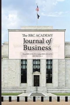 portada The BRC Academy Journal of Business Vol. 5 No. 1 (en Inglés)
