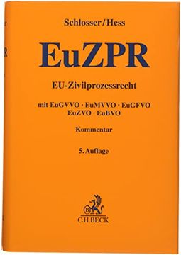 portada Eu-Zivilprozessrecht: Eugvvo, Eumvvo, Eugfvo, Euzvo, Eubvo (Gelbe Erläuterungsbücher) (en Alemán)