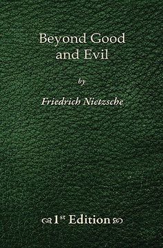 portada beyond good and evil - 1st edition (en Inglés)