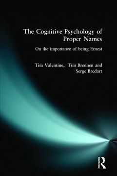 portada the cognitive psychology of proper names: on the importance of being ernest (in English)
