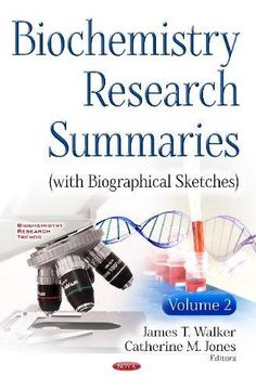 portada Biochemistry Research Summaries (with Biographical Sketches): Volume 2